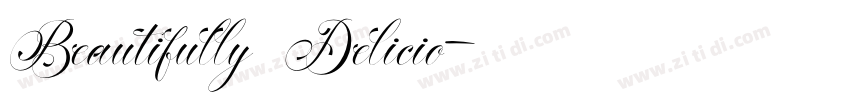 Beautifully Delicio字体转换 Beautifully Delicio字体转换